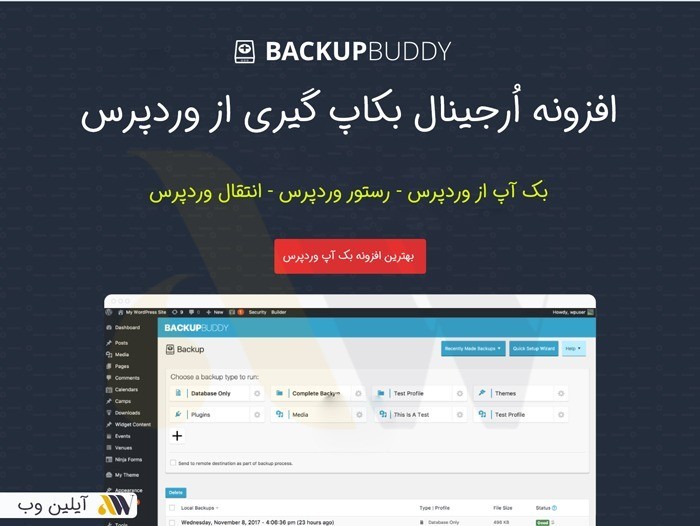 افزونه BackupBuddy