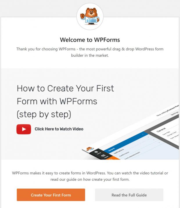 خوش آمدگویی WPForms