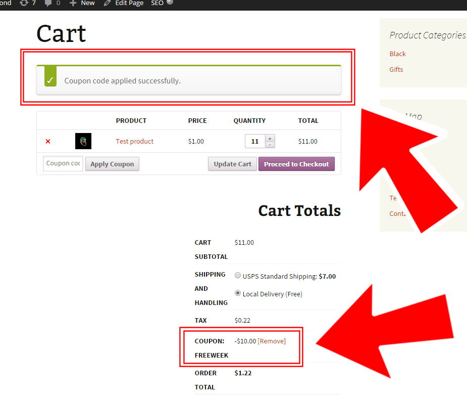 woocommerce add coupon automatically to cart if product