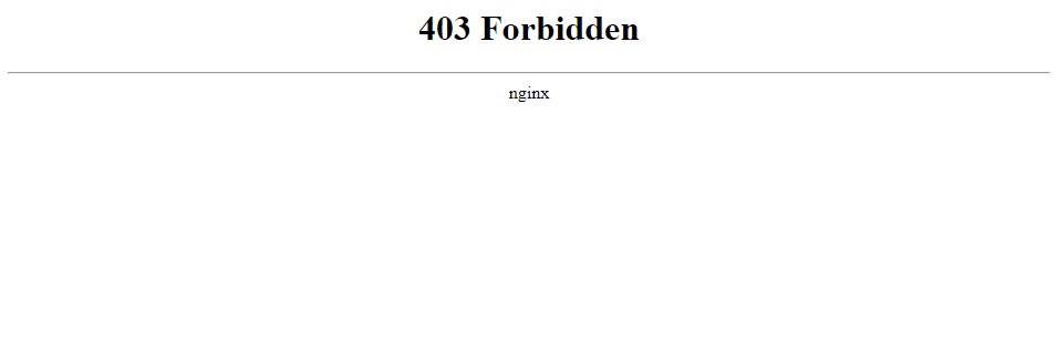 حل مشکل 403 Forbidden