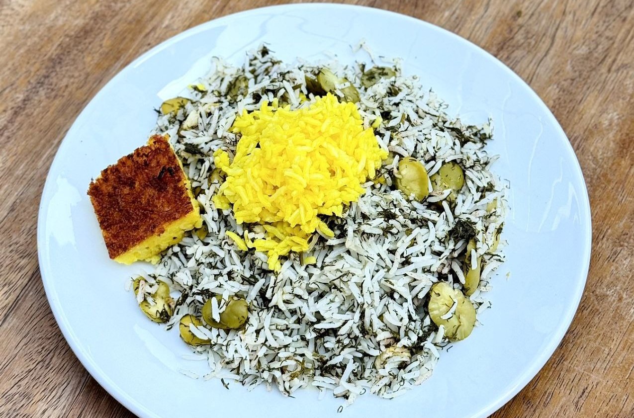 طرز تهیه باقالی پلو شمالی ساده