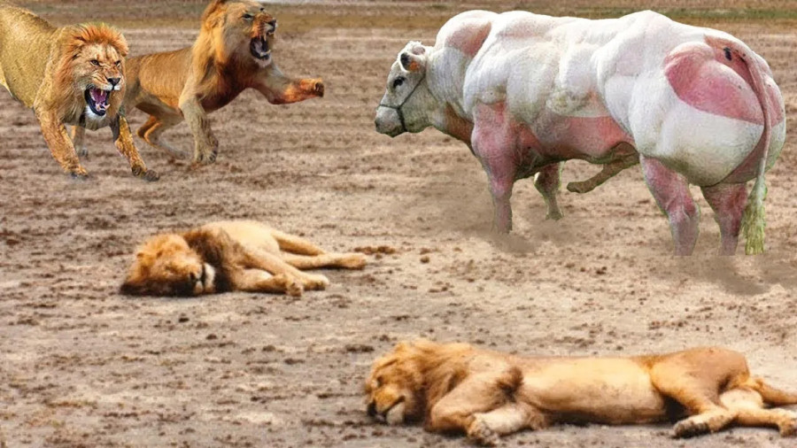 حیوانات وحشی - حیات وحش - رازبقا جدید - نبرد گاو نر با شیرها