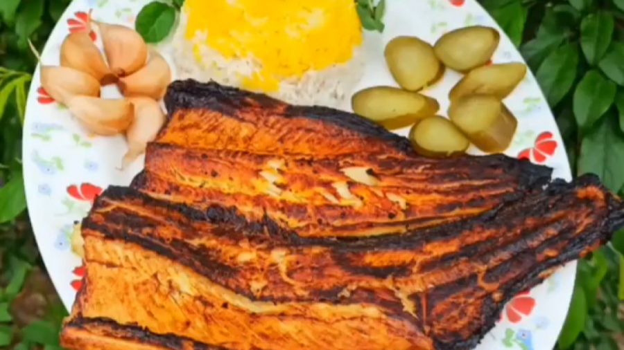 آموزش ماهی کبابی . آشپزی آسان