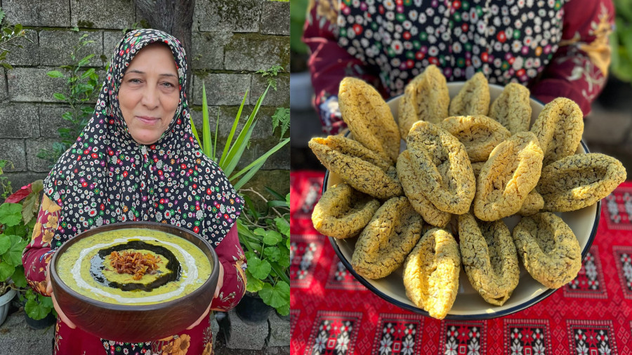 خوشمزه ترین آش ترخینه ایران به سبک شکوفه بانو