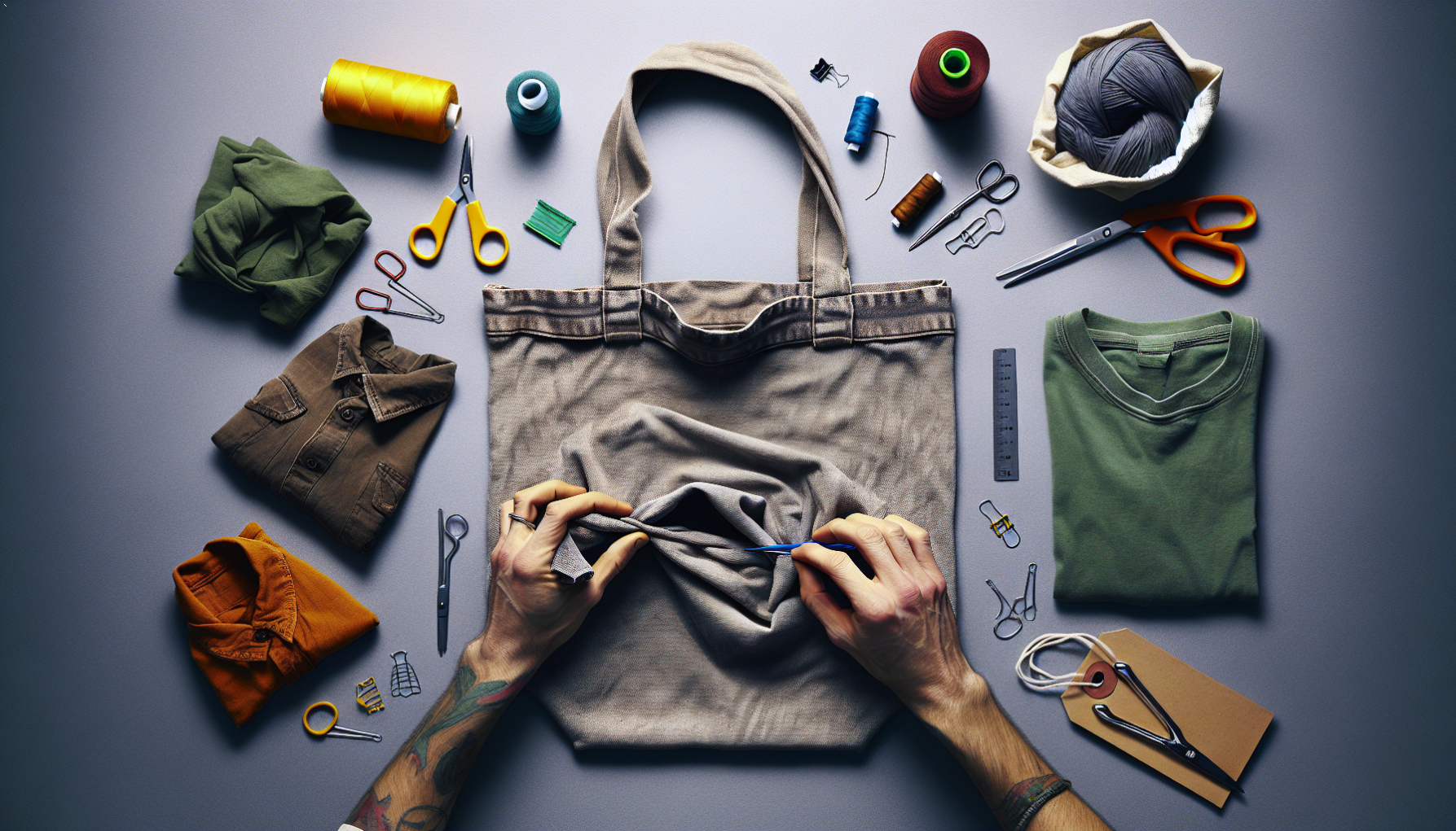 تبدیل تیشرت قدیمی به کیف خرید (بدون دوخت!)