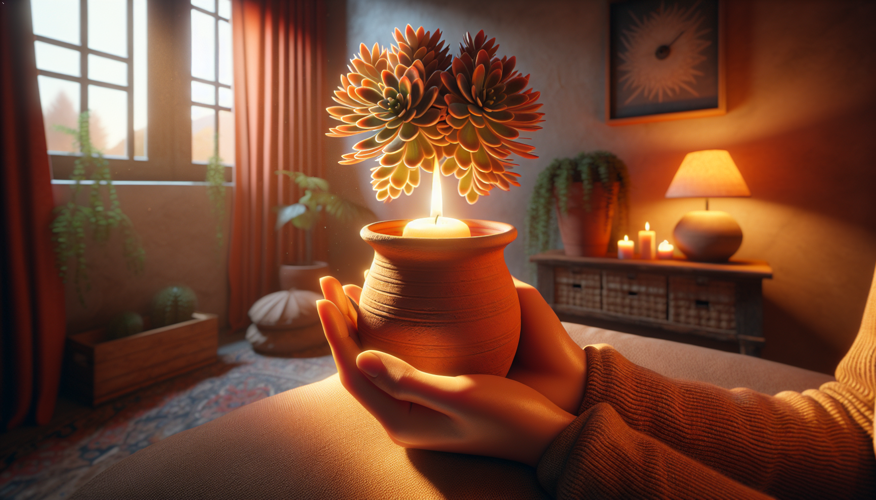 (خانه + بقا): گرمایش اتاق بدون بخاری با شمع و گلدان (صرفه‌جویی ۵۰٪)