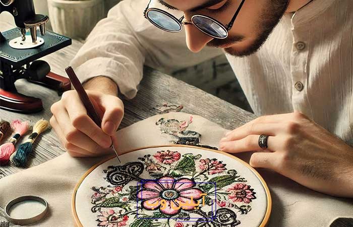 نقش گلدوزی در لباس‌های سنتی
