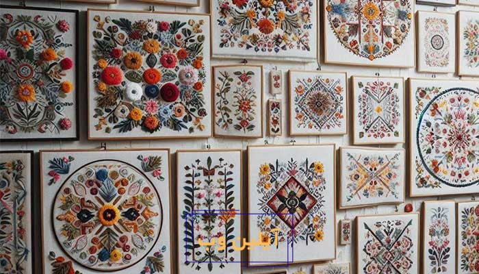 انتخاب طرح مناسب گلدوزی دیوارکوب