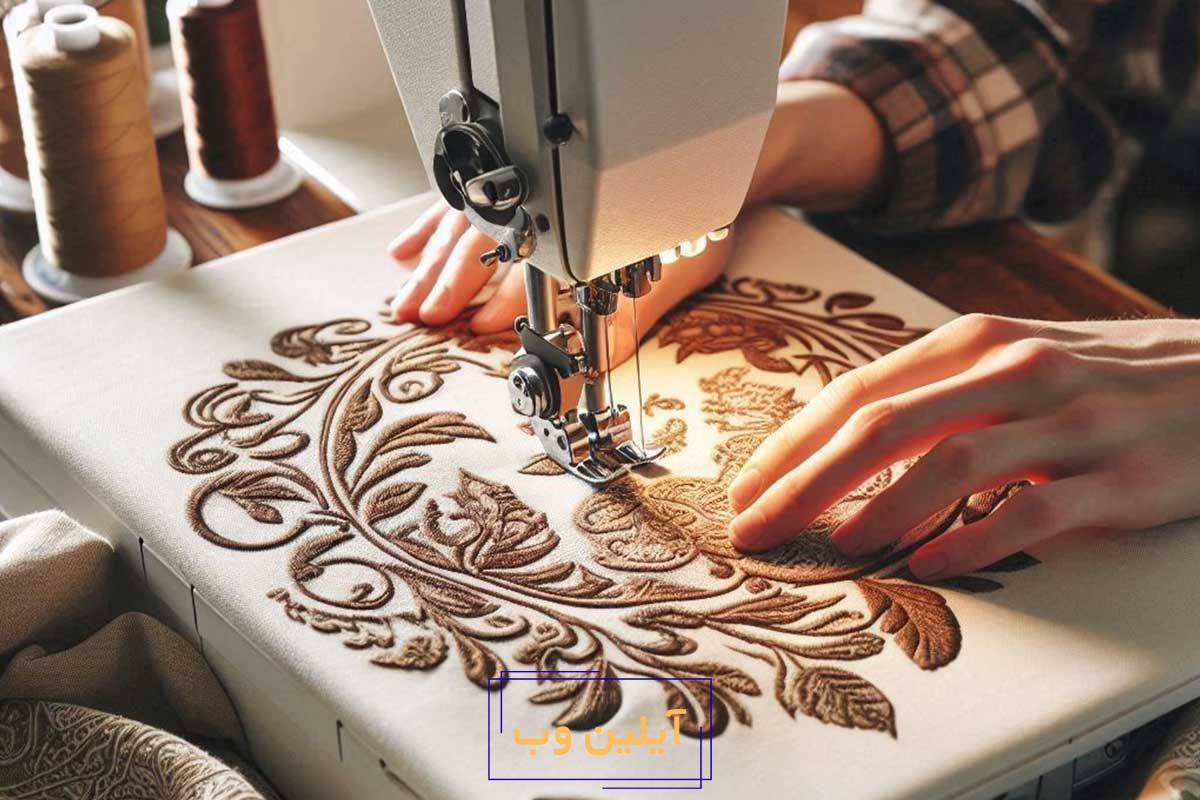 گلدوزی طرح‌های ترکیبی و آزاد
