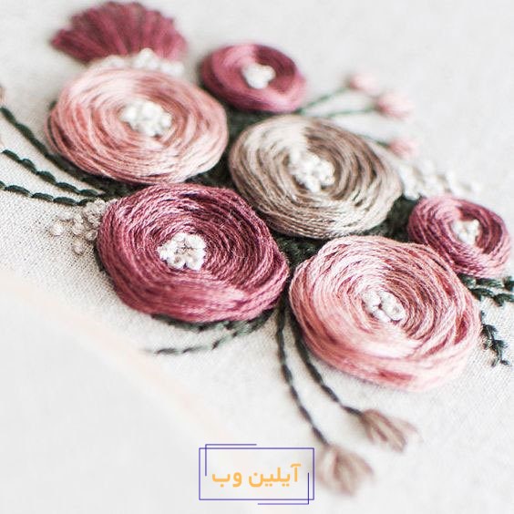 آموزش دوخت رز عنکبوتی