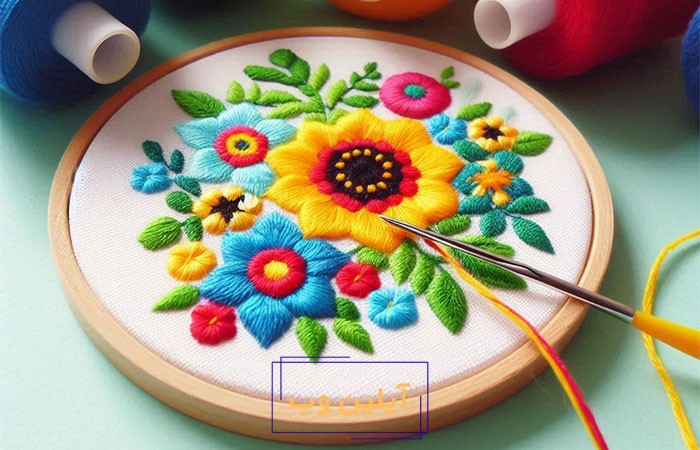 نخ مخصوص گلدوزی برزیلی