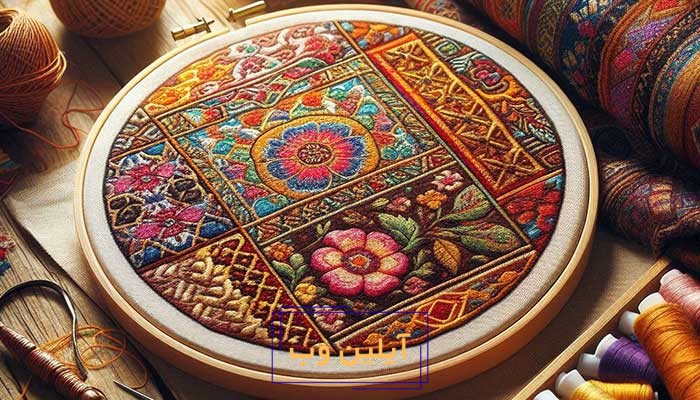 طرح‌هاي متنوع براي گلدوزي روي نمد
