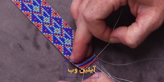 آموزش دستبند منجوقی با سوزن