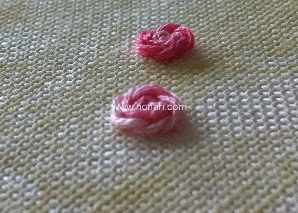 طرح گل رز برای گلدوزی