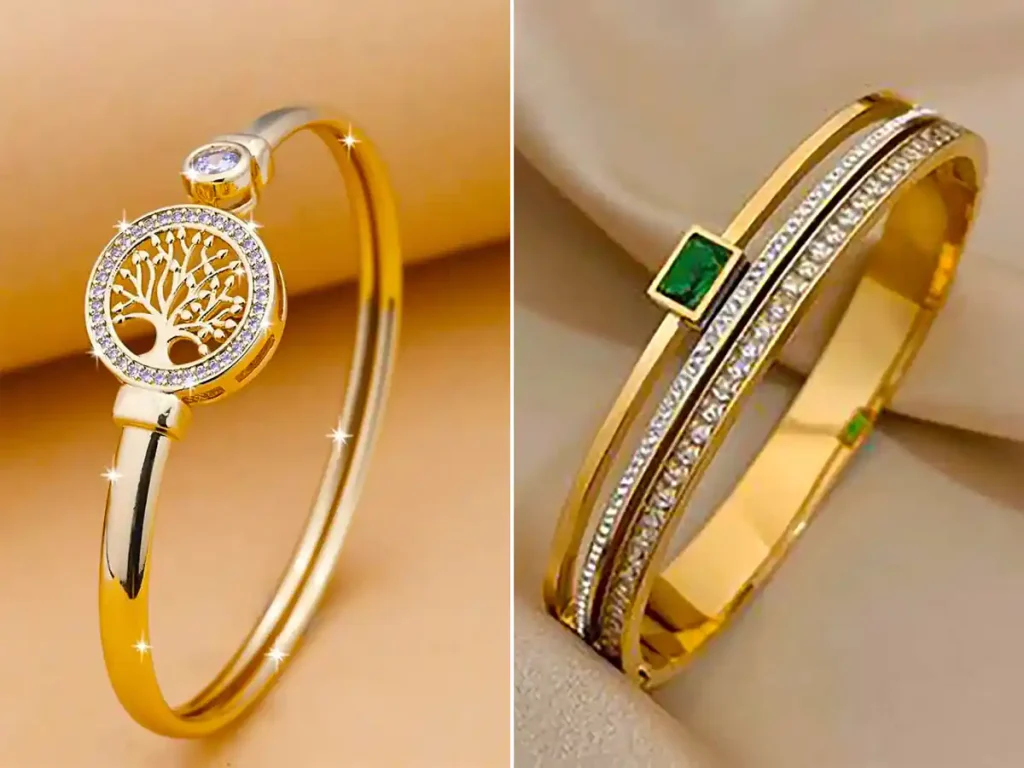 بنگل شیک طلا زنانه