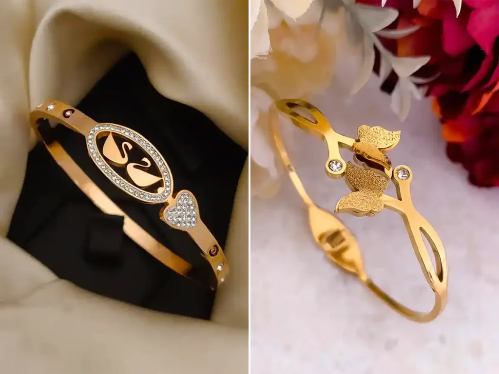 بنگل طلا شیک دخترانه