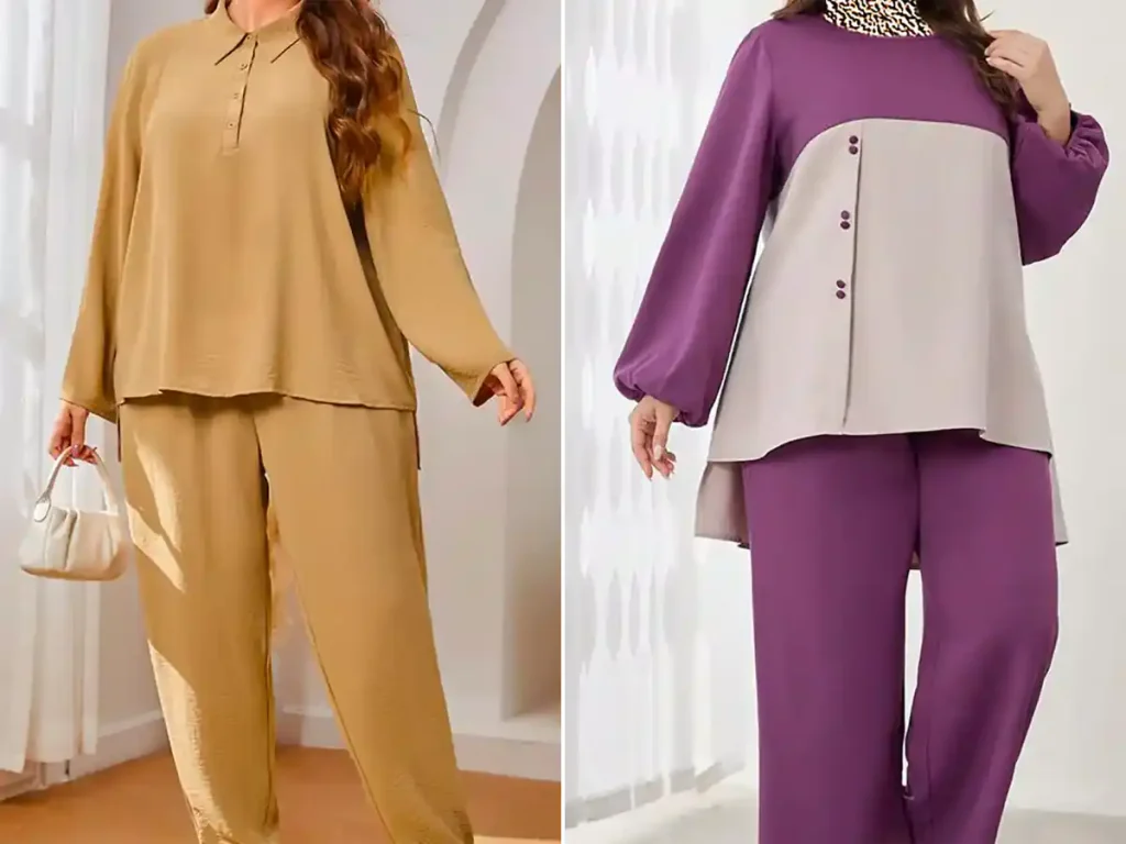 بلوز شلوار سایز بزرگ زنانه