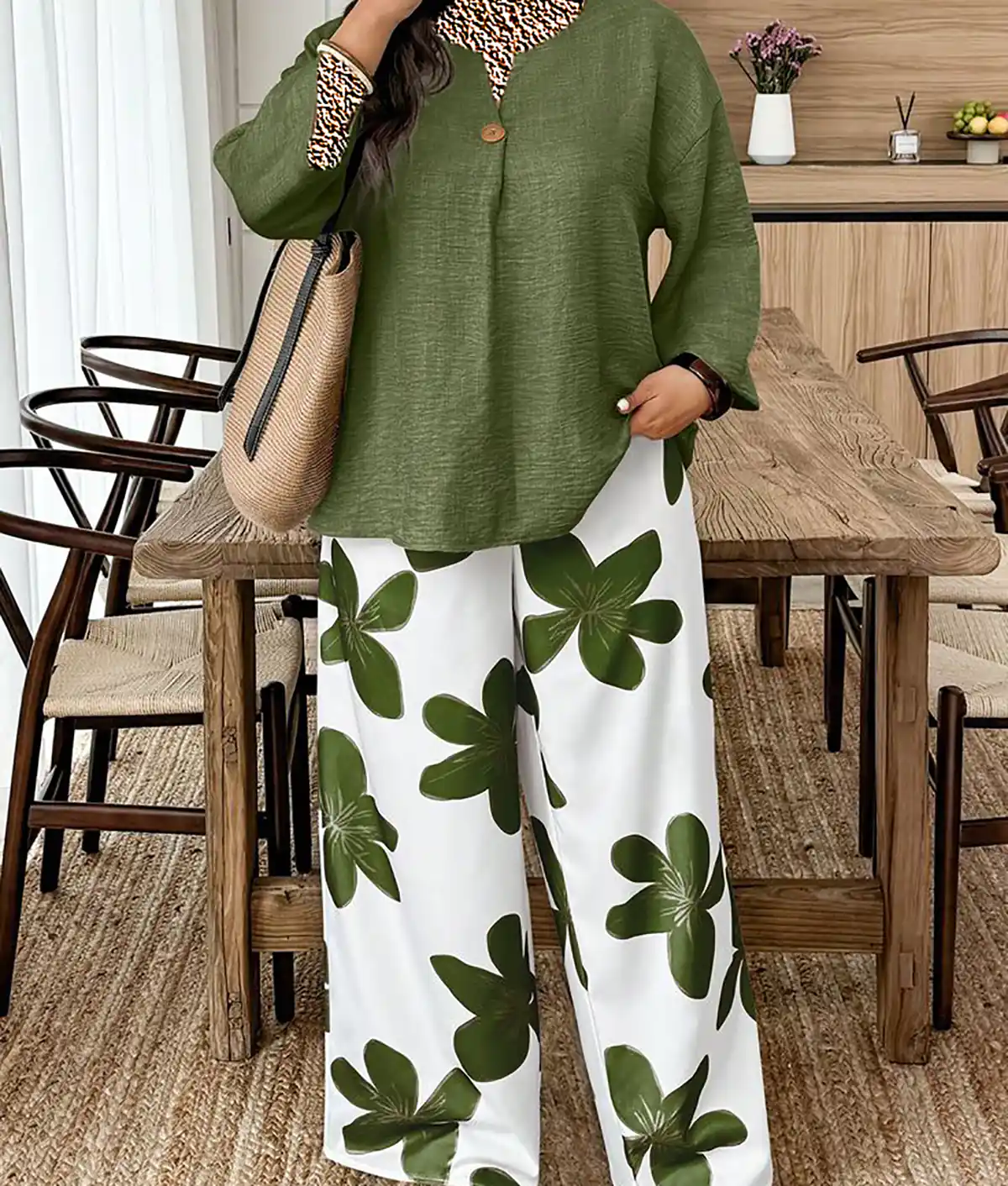 بلوز شلوار سایز بزرگ زنانه