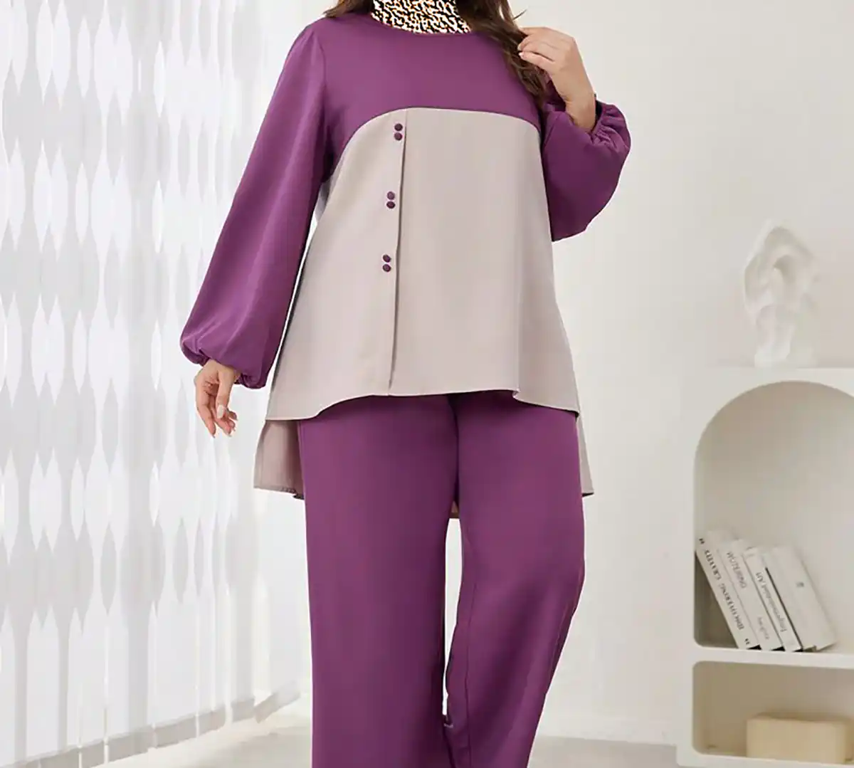 بلوز شلوار سایز بزرگ زنانه