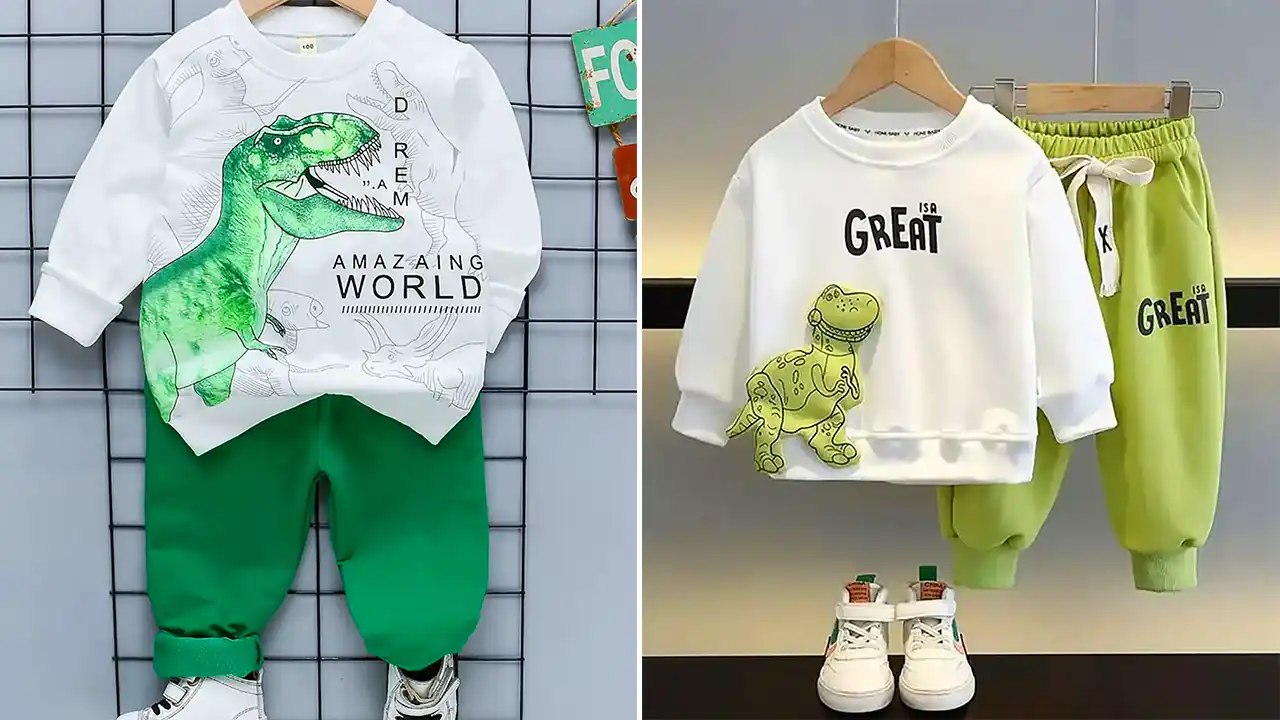 بلوز شلوار بچه گانه طرحدار