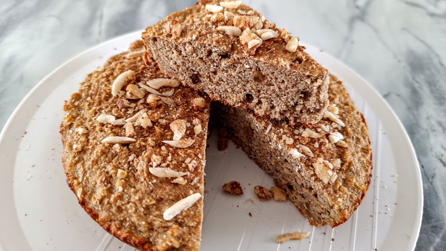 آموزش پخت کیک رژیمی با جو دوسر پرک | کمکالری و لذیذ