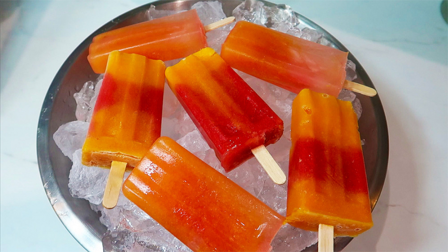 طرز تهیه بستنی یخی (بستنی چوبی) به سبک قدیم دوران بچگی سالم و آسون