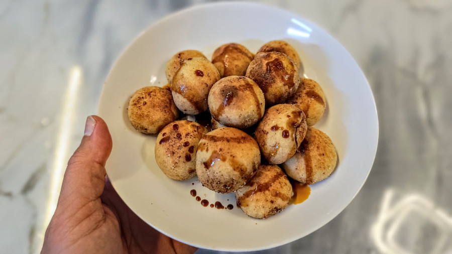 طرز تهیه دونات بدون روغن با دو مواد اولیه