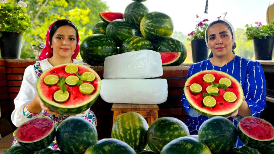 ولاگ تابستونی! نوشیدنی خنک با هندوانه برای روز های گرم تابستون