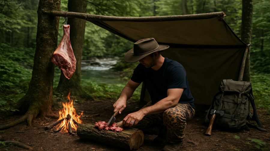 کمپینگ ۲ روزه بدون امکانات در اعماق جنگل