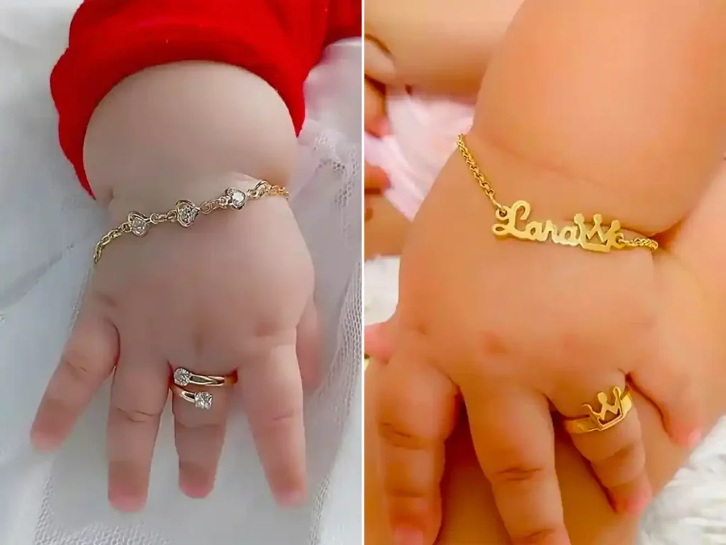 دستبند طلا نوزادی