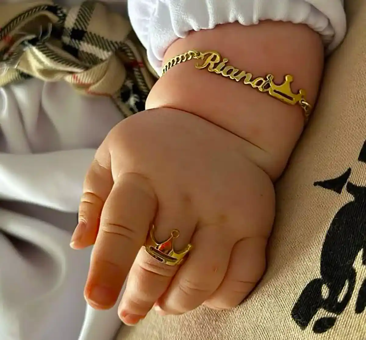 دستبند طلا نوزادی