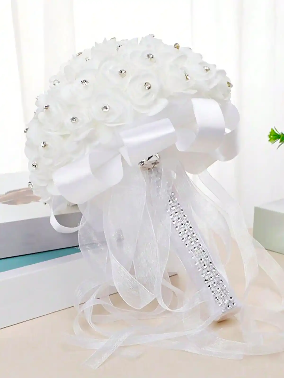 دسته گل سفید شیک