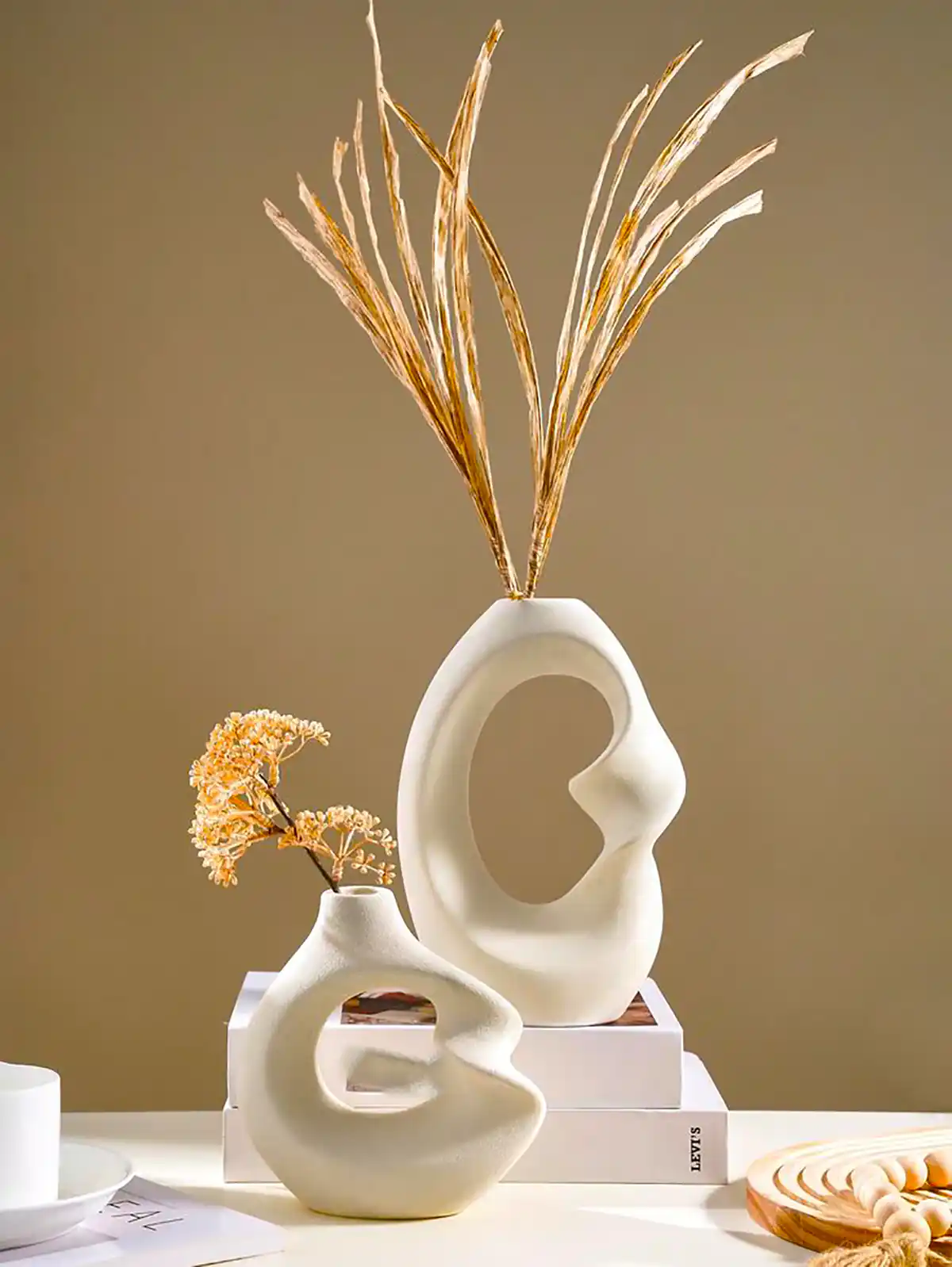 گلدان مینیمال سفالی