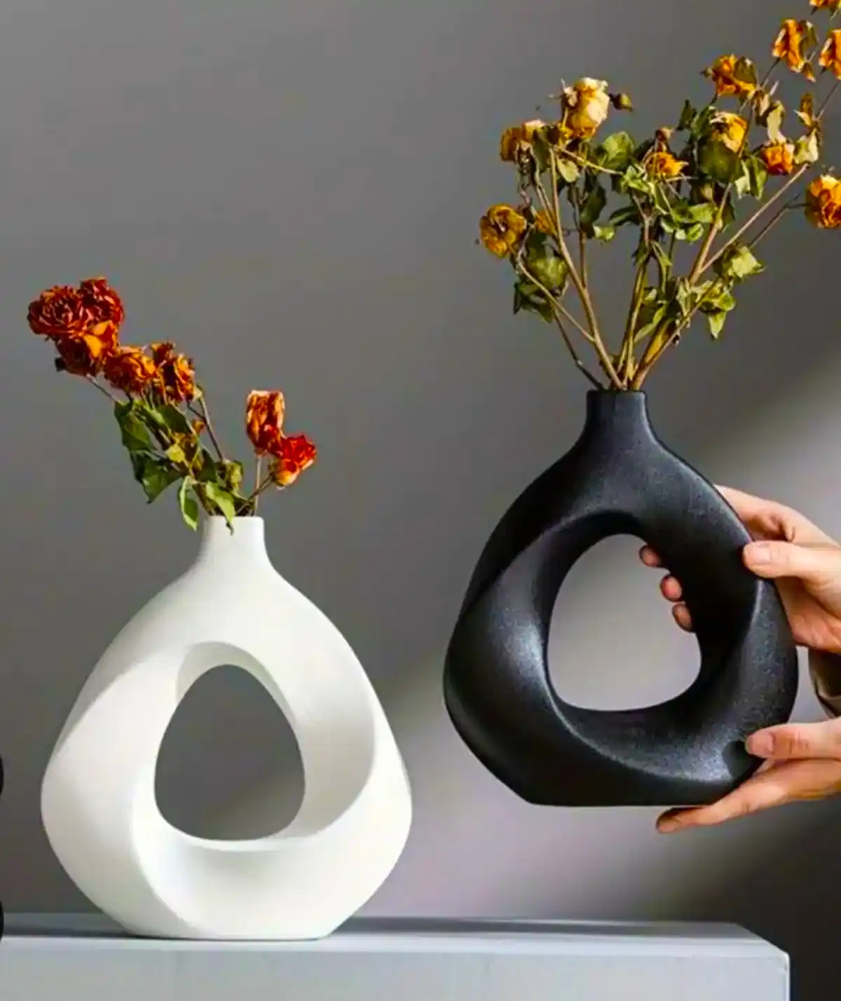 گلدان مینیمال سفالی