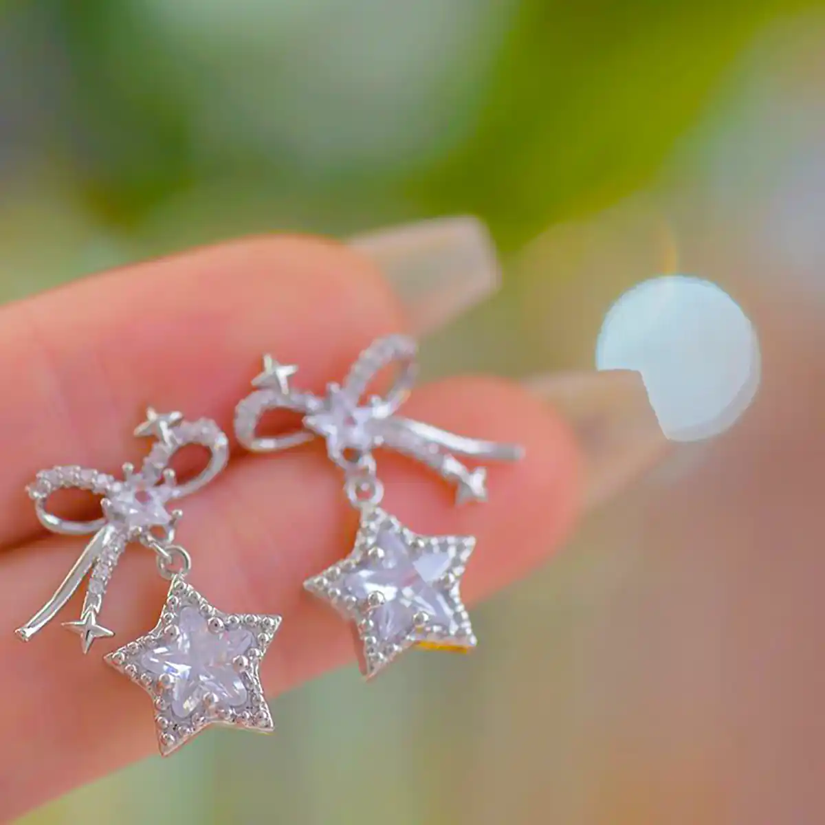 گوشواره نقره ستاره ای