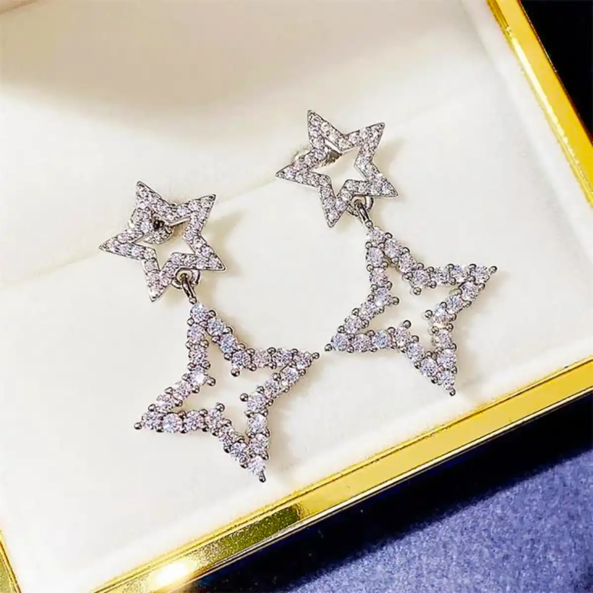 گوشواره نقره ستاره ای