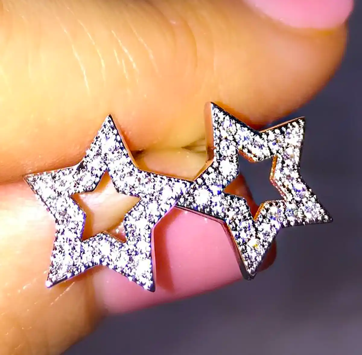 گوشواره نقره ستاره ای