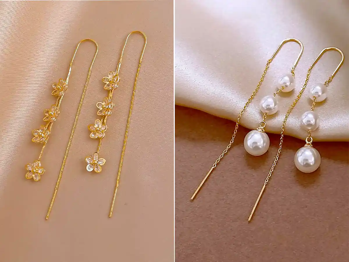 گوشواره سوزنی طلا ترند