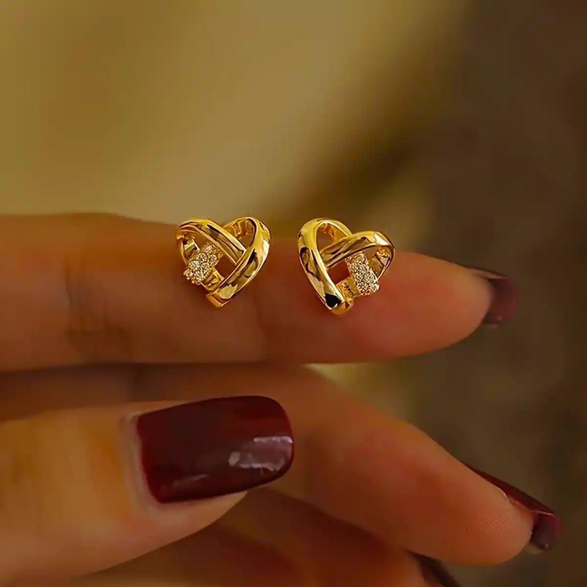 گوشواره طلا ریز و کیوت