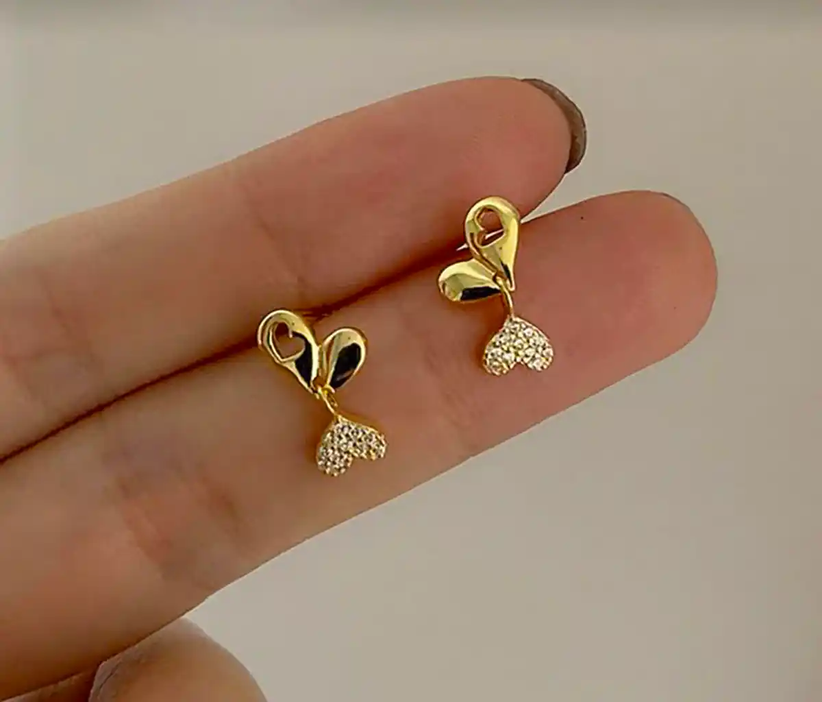 گوشواره طلا ریز و کیوت