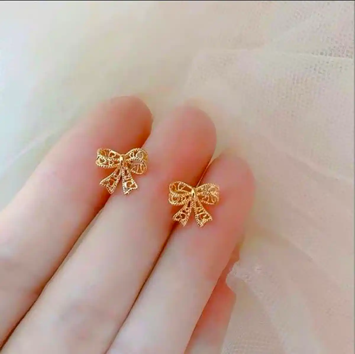 گوشواره طلا ریز و کیوت