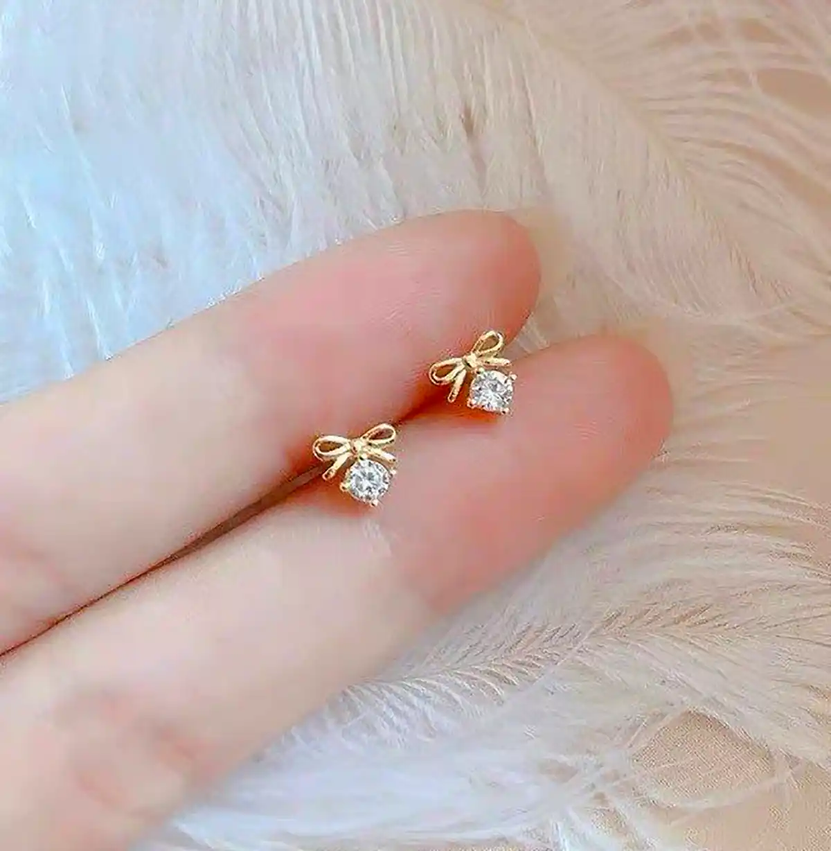 گوشواره طلا ریز و کیوت