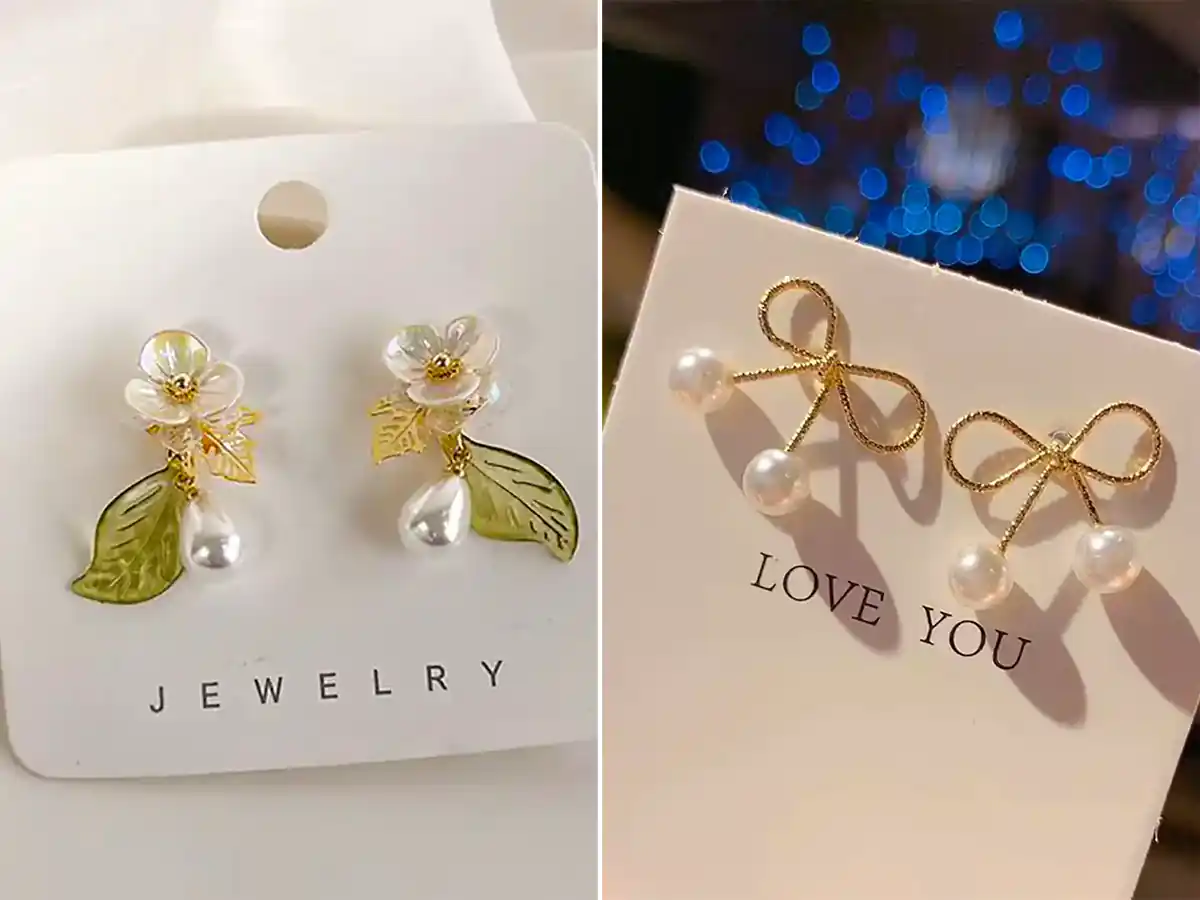 گوشواره میخی زیبا طلا