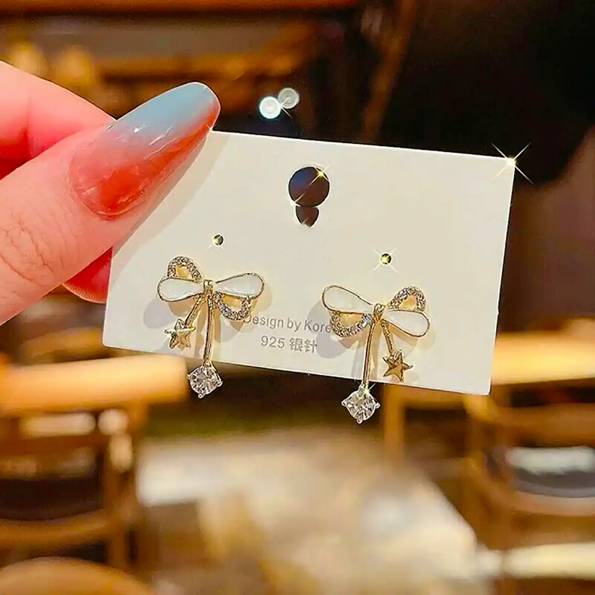 گوشواره میخی زیبا طلا