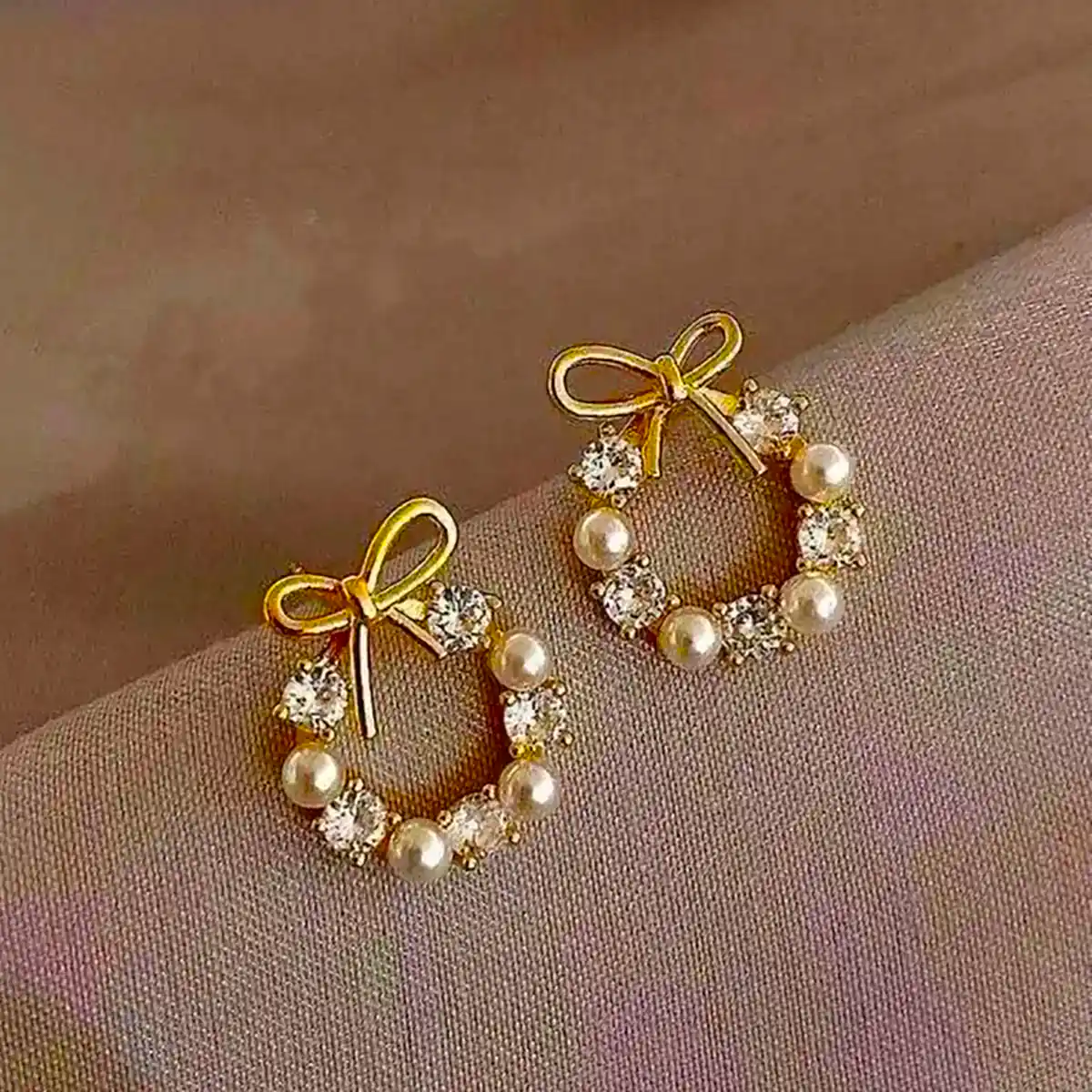 گوشواره میخی زیبا طلا