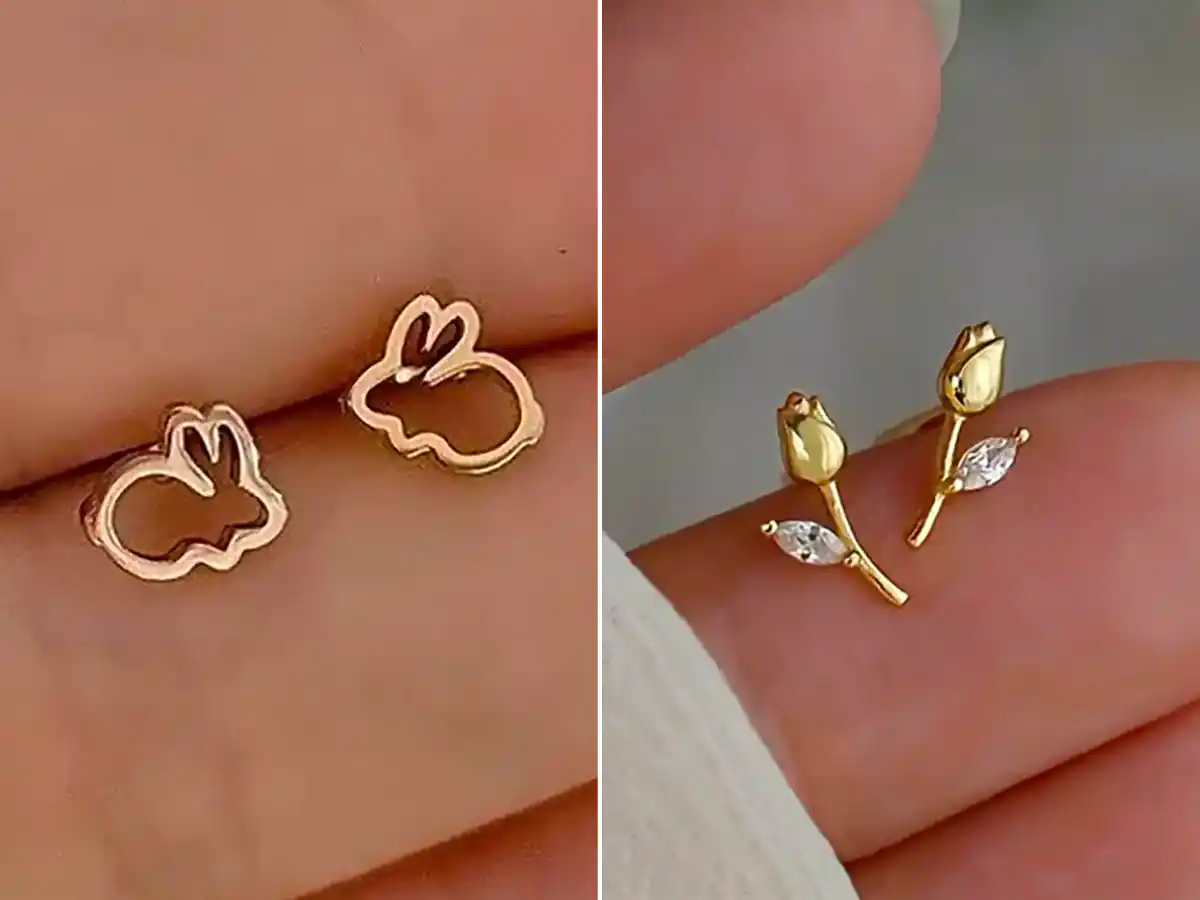 گوشواره ریز طلا زیبا