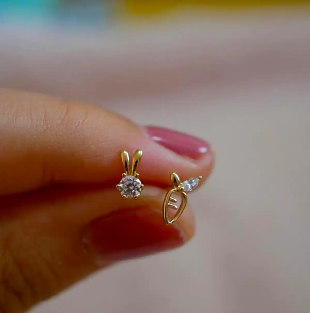 گوشواره ریز طلا زیبا