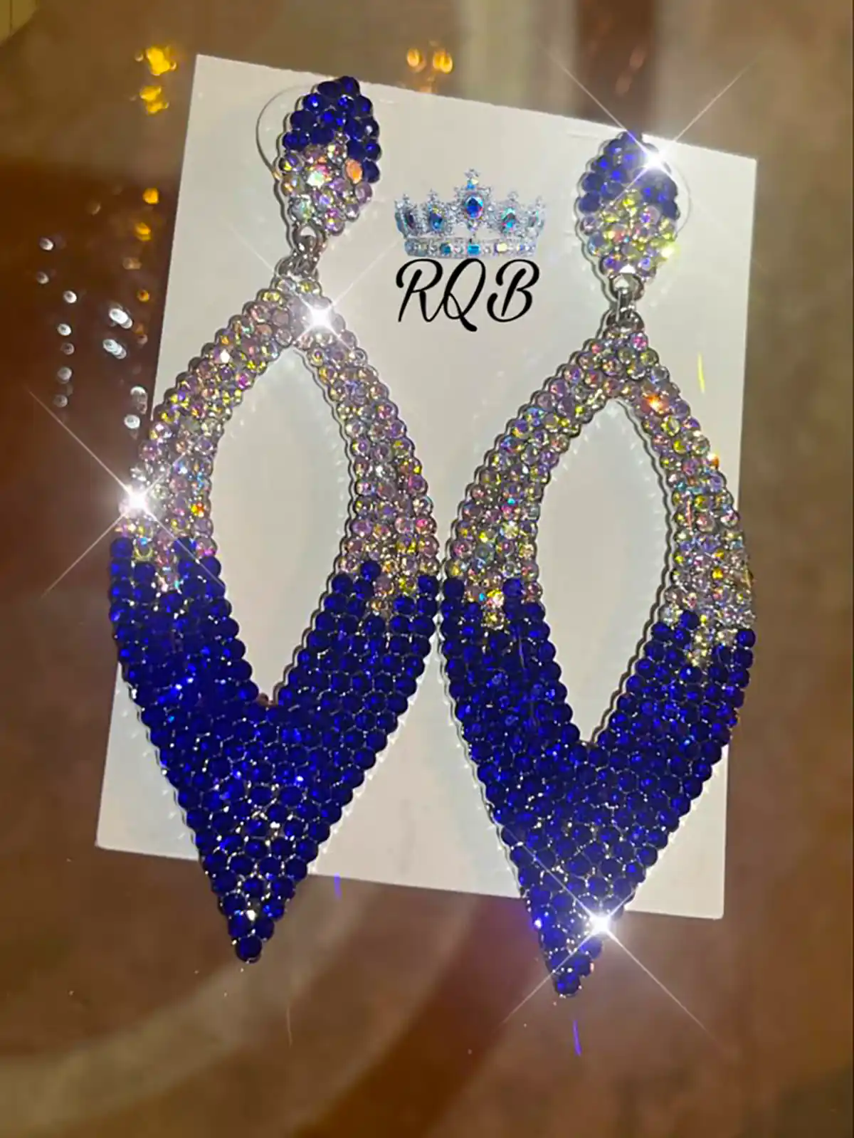 گوشواره طلا سفید زنانه