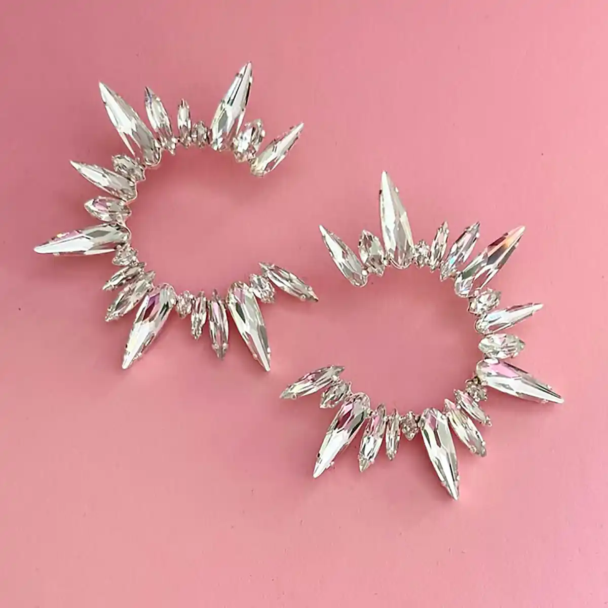 گوشواره طلا سفید زنانه