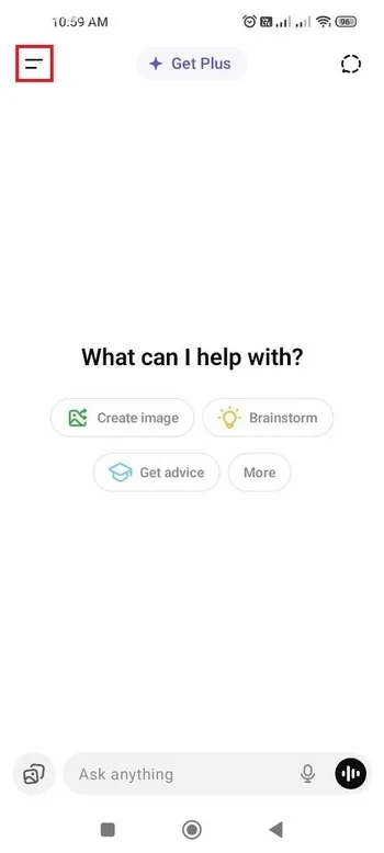 تغییر صدای چت جیپیتی در برنامه موبایل